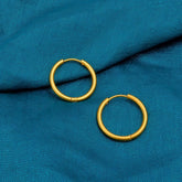 Classic Gold Hoop Earrings Minimal Everyday Hoops Timeless Unisex Jewelry