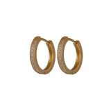 Classic Gold Huggie Hoop Earrings Modern Statement Jewelry