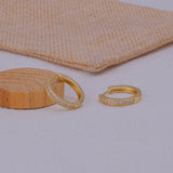 Classic Gold Huggie Hoop Earrings Modern Statement Jewelry