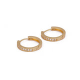 Classic Gold Huggie Hoop Earrings Modern Statement Jewelry