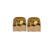 Elegant Minimalist Gold Stud Earrings Modern Everyday Jewelry