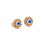Evil Eye Studs Sun Shape Small Earrings For Her