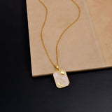 Gold Sun and Moon Pendant Necklace - Celestial Star Charm Jewelry