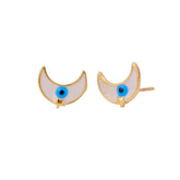Moon Shape Earrings Celestial Crescent Studs For Women