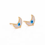 Moon Shape Earrings Celestial Crescent Studs For Women