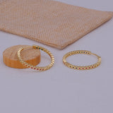 Multi-Colored Crystal Hoop Earrings Gold Plated Statement Jewelry