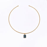 Raw Gemstone Green Strawberry Quartz Choker Necklace, Bui