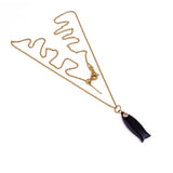 Tiny Fish Pendant Necklace Minimal Jewelry, Handmade Gold Plated Necklace 5287