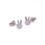 Tiny Rabbit Face Cute Studs Everyday Earrings For Kids