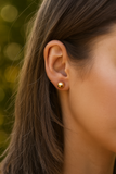 Gold Plated Ball Stud Earrings Classic Round Minimalist Everyday Jewelry