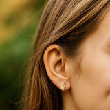 Gold Plated Feather Stud Earrings Minimalist Nature Inspired Jewelry