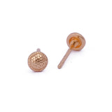 Textured Gold Dot Stud Earrings Minimal Everyday Earrings for Women