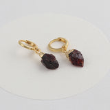 Raw Gemstone Birthstone Dangle & Drop Earrings