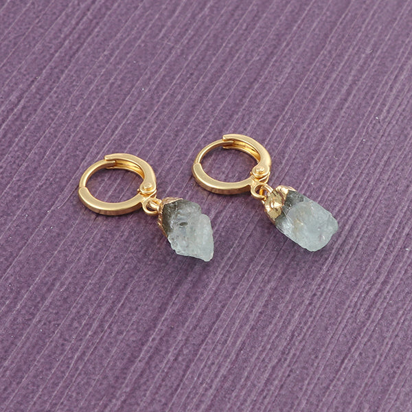 Raw Gemstone Birthstone Dangle & Drop Earrings