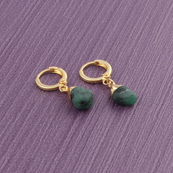 Raw Gemstone Birthstone Dangle & Drop Earrings