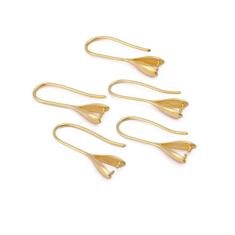 Gold Ear Hooks Wire For Making Earrings Jewelry