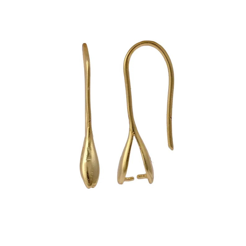 Gold Ear Hooks Wire For Making Earrings Jewelry