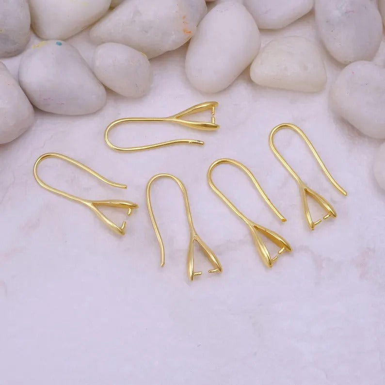 Gold Ear Hooks Wire For Making Earrings Jewelry