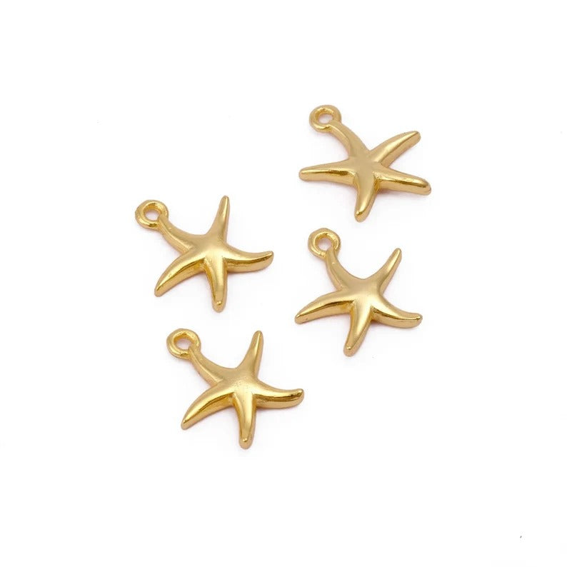 Starfish Gold Plated Charms