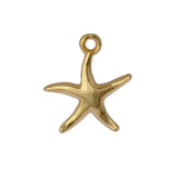 Starfish Gold Plated Charms