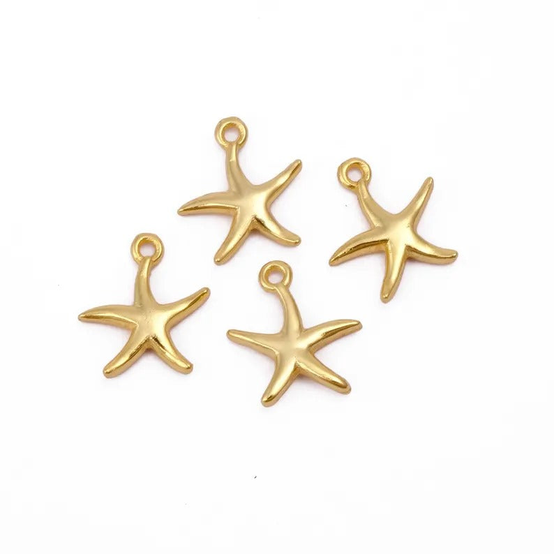 Starfish Gold Plated Charms