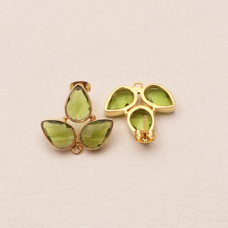 Gemstone Pear Shape DIY Earring Finding