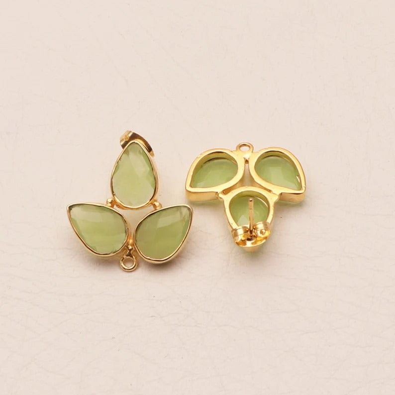 Gemstone Pear Shape DIY Earring Finding