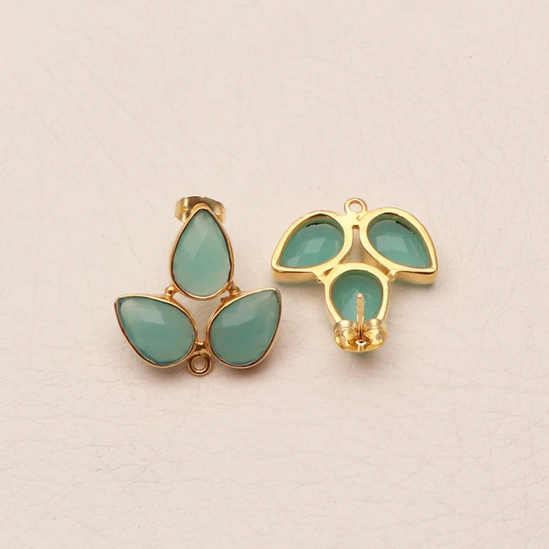 Gemstone Pear Shape DIY Earring Finding