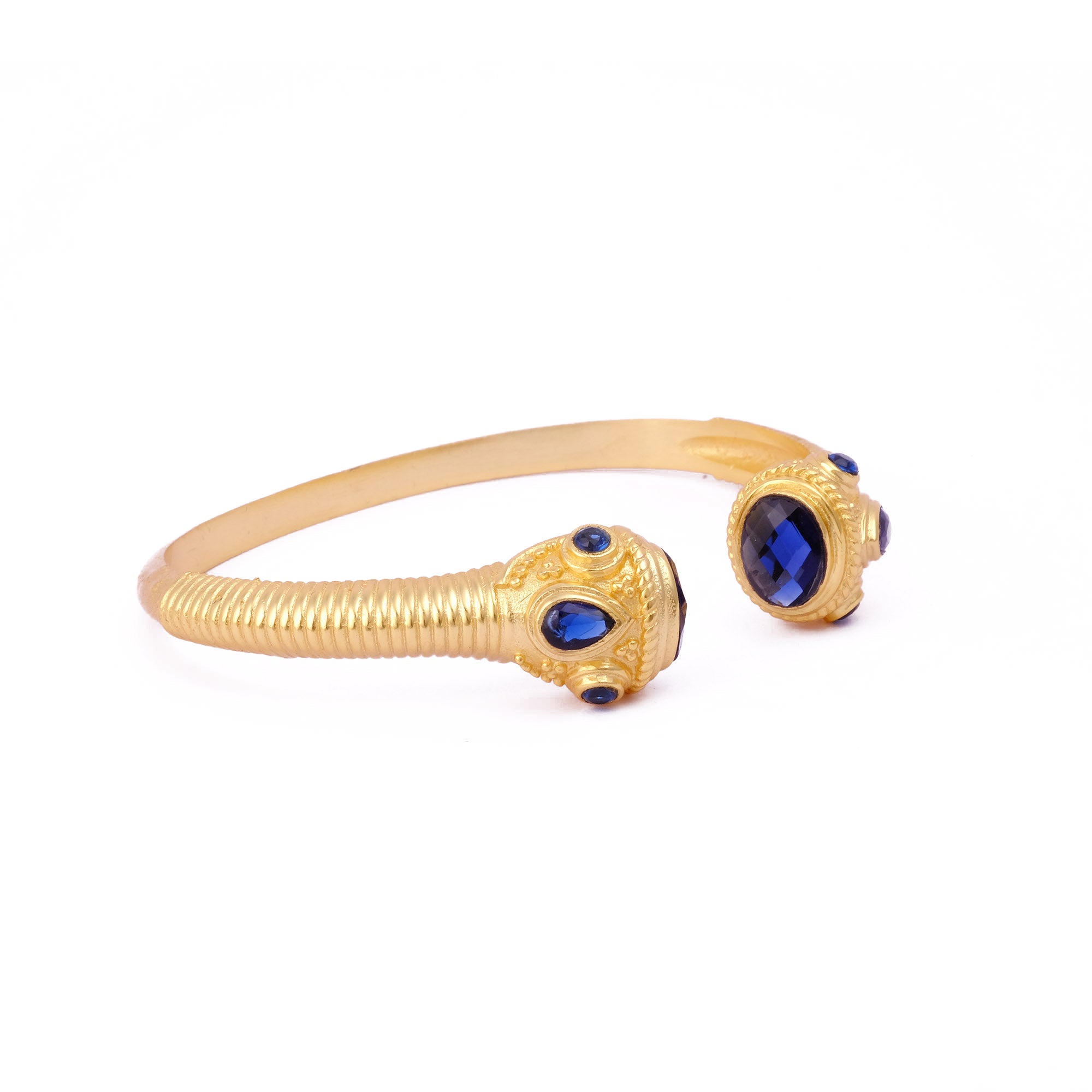 Peridot Gemstone Bangle Gold Plated Textured Open Cuff Bangle Handmade Statement Bangle