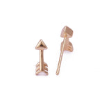 Arrow Stud Earrings Minimal Gold Plated Arrowhead Dainty Earrings for Women