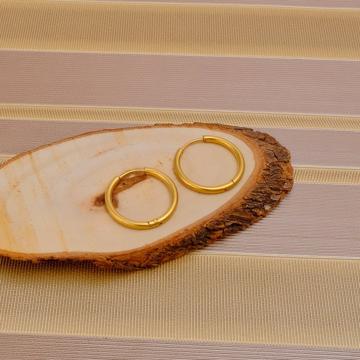 Classic Gold Hoop Earrings Minimal Everyday Hoops Timeless Unisex Jewelry