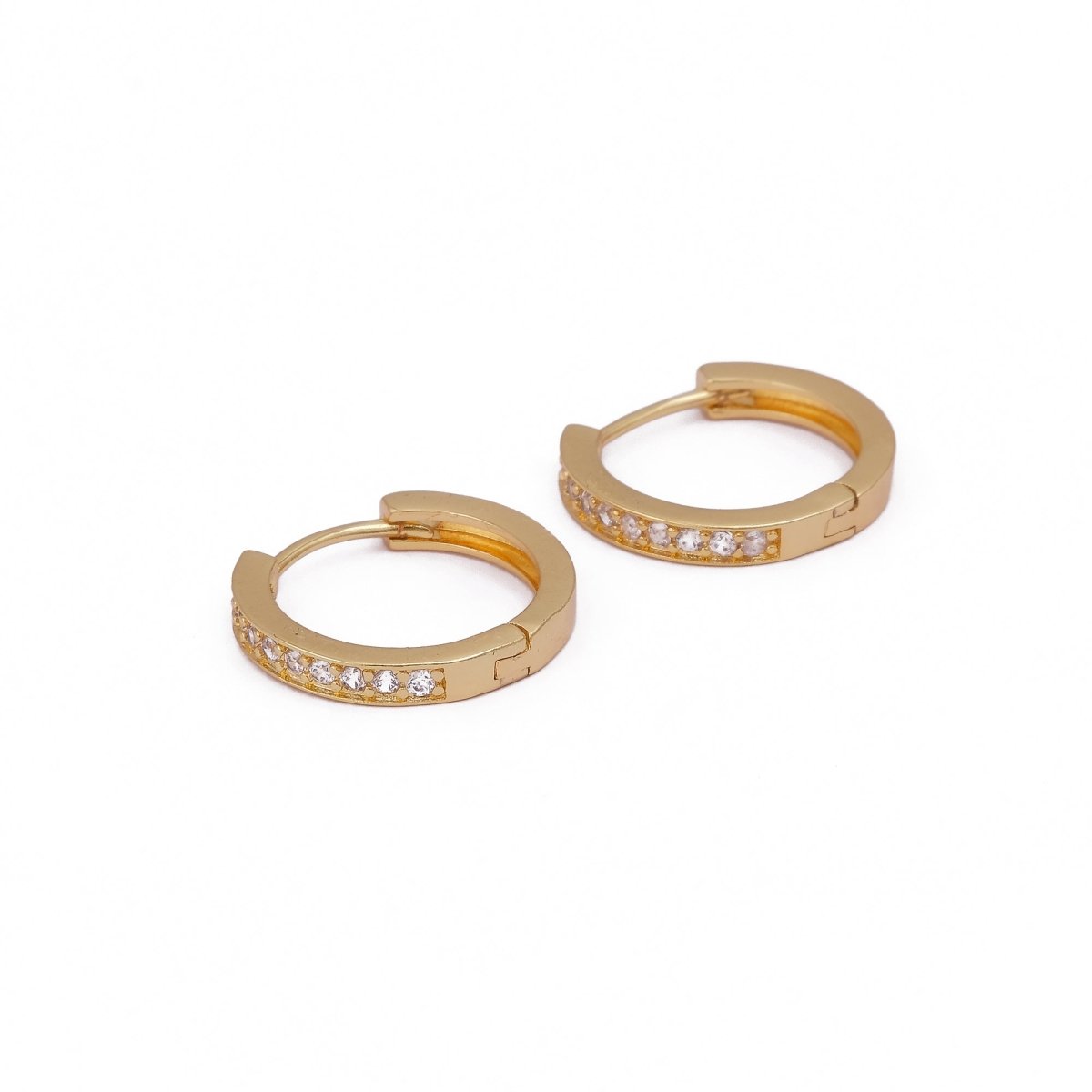Classic Gold Huggie Hoop Earrings Modern Statement Jewelry