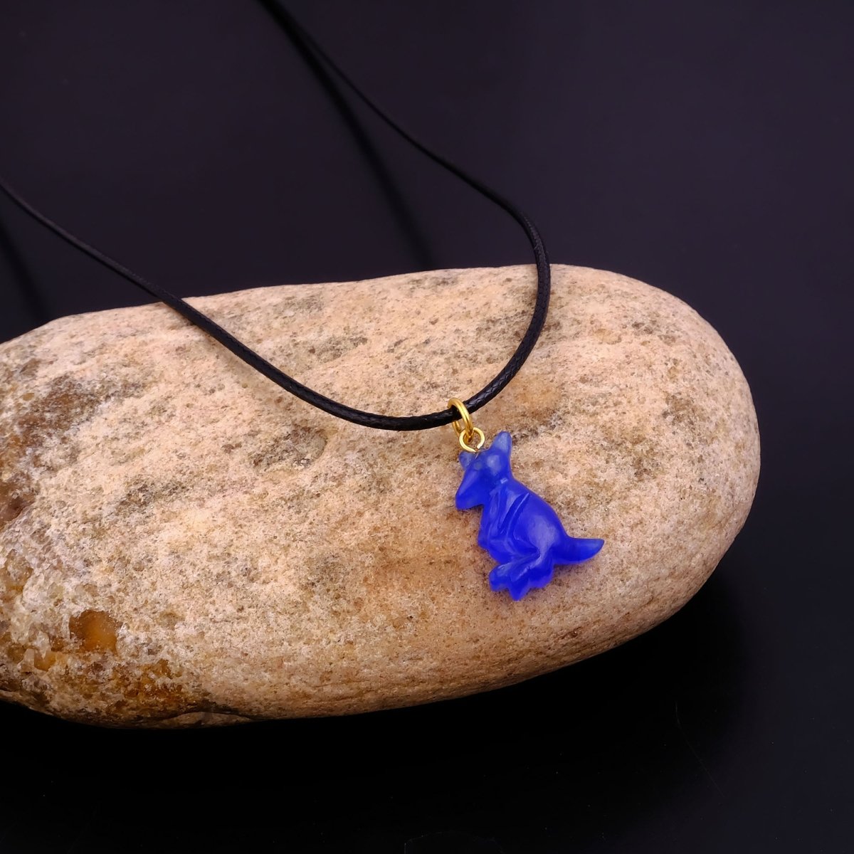 Cute Kangaroo Necklace Pink Animal Pendant, Gold Accent Choker for Women 5253