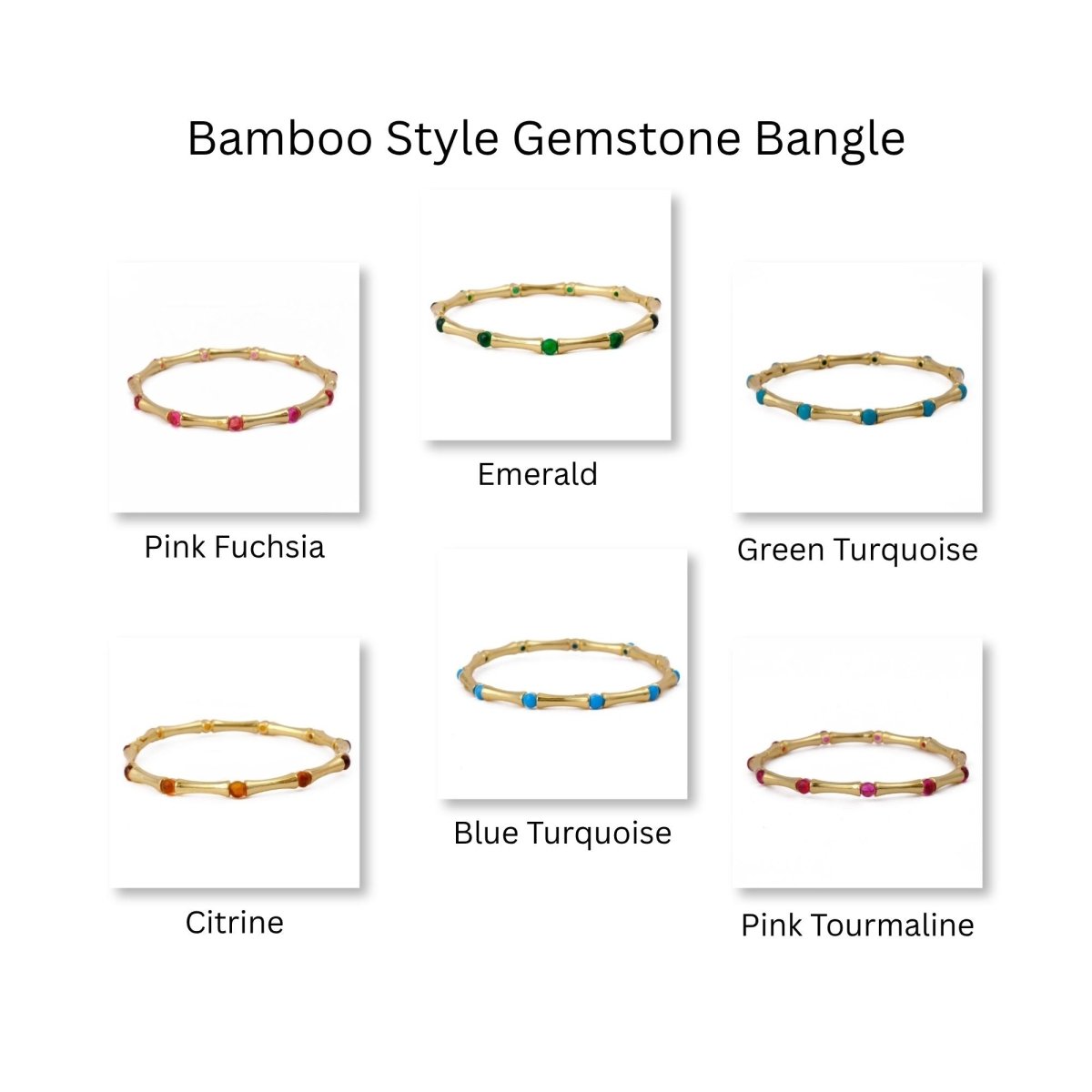 Dainty Pink Fuchsia Stacking Bangle, Bamboo Style Gold Plated Brass Jewelry Cb - 1001