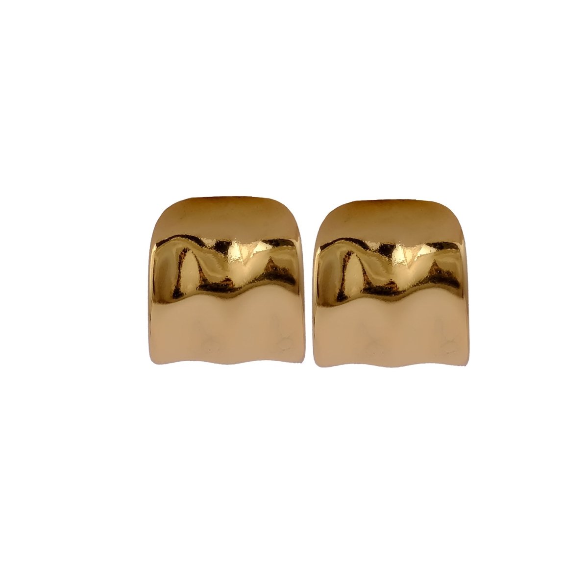 Elegant Minimalist Gold Stud Earrings Modern Everyday Jewelry