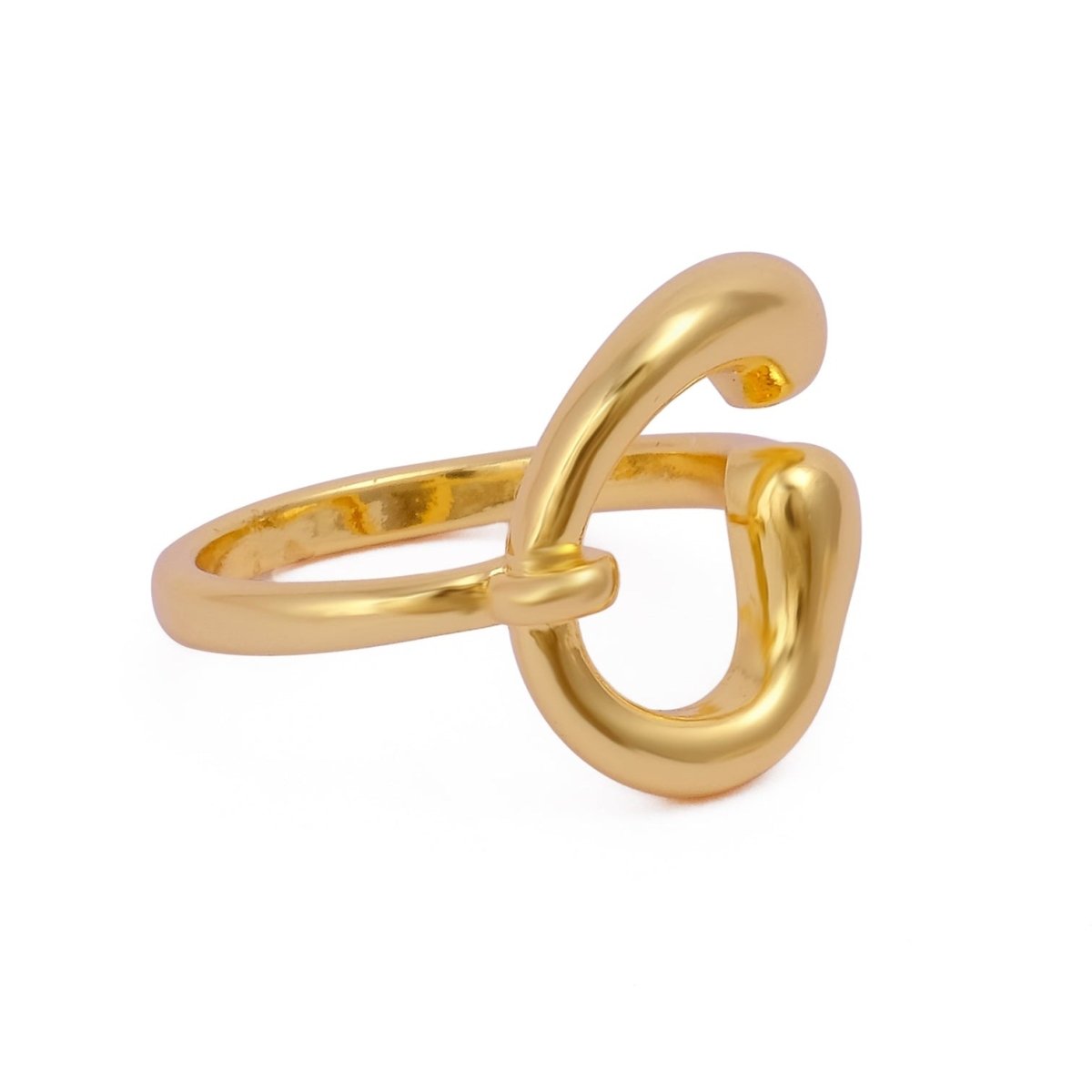 Front Open Adjustable Brass Rings Jewelry, Dome Style Geometric Ring For Gift.