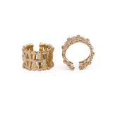 Geometric Plain Brass Ring, Statement Ring, Everyday Ring, Designer Ring.