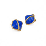 Gold Enamel Stud Earring Modern Style Earring