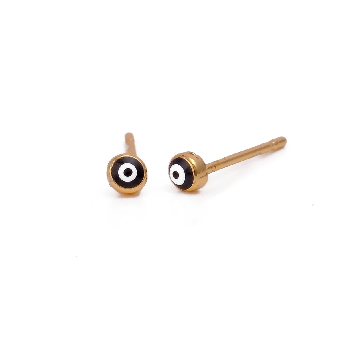 Gold-Plated Evil Eye Stud Minimalist Jewelry Everyday Earrings
