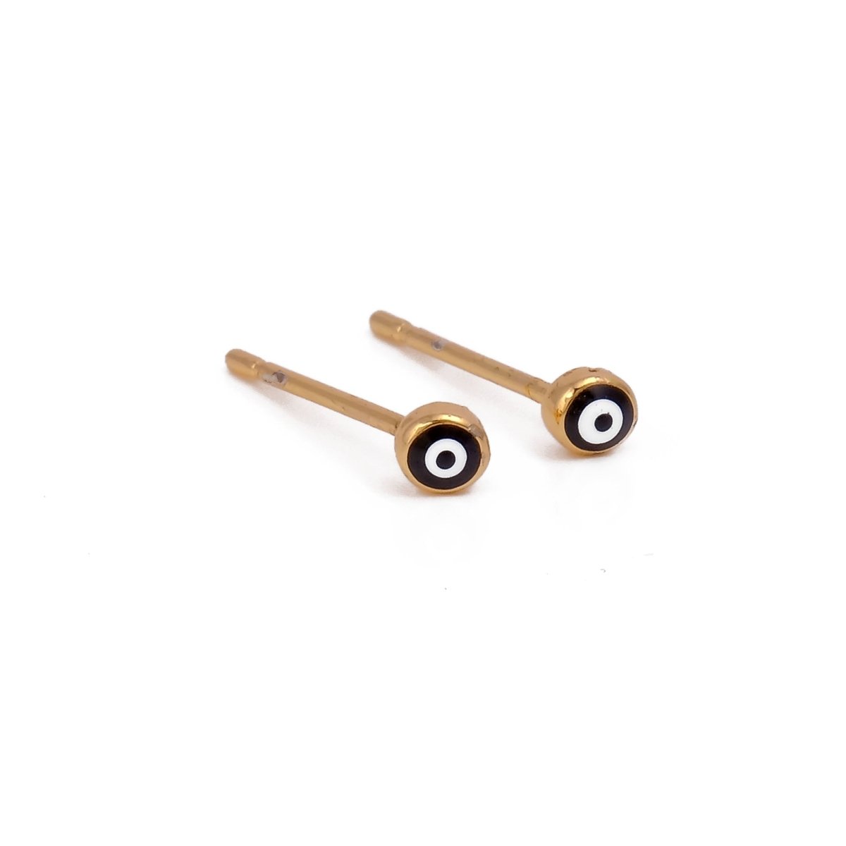 Gold-Plated Evil Eye Stud Minimalist Jewelry Everyday Earrings