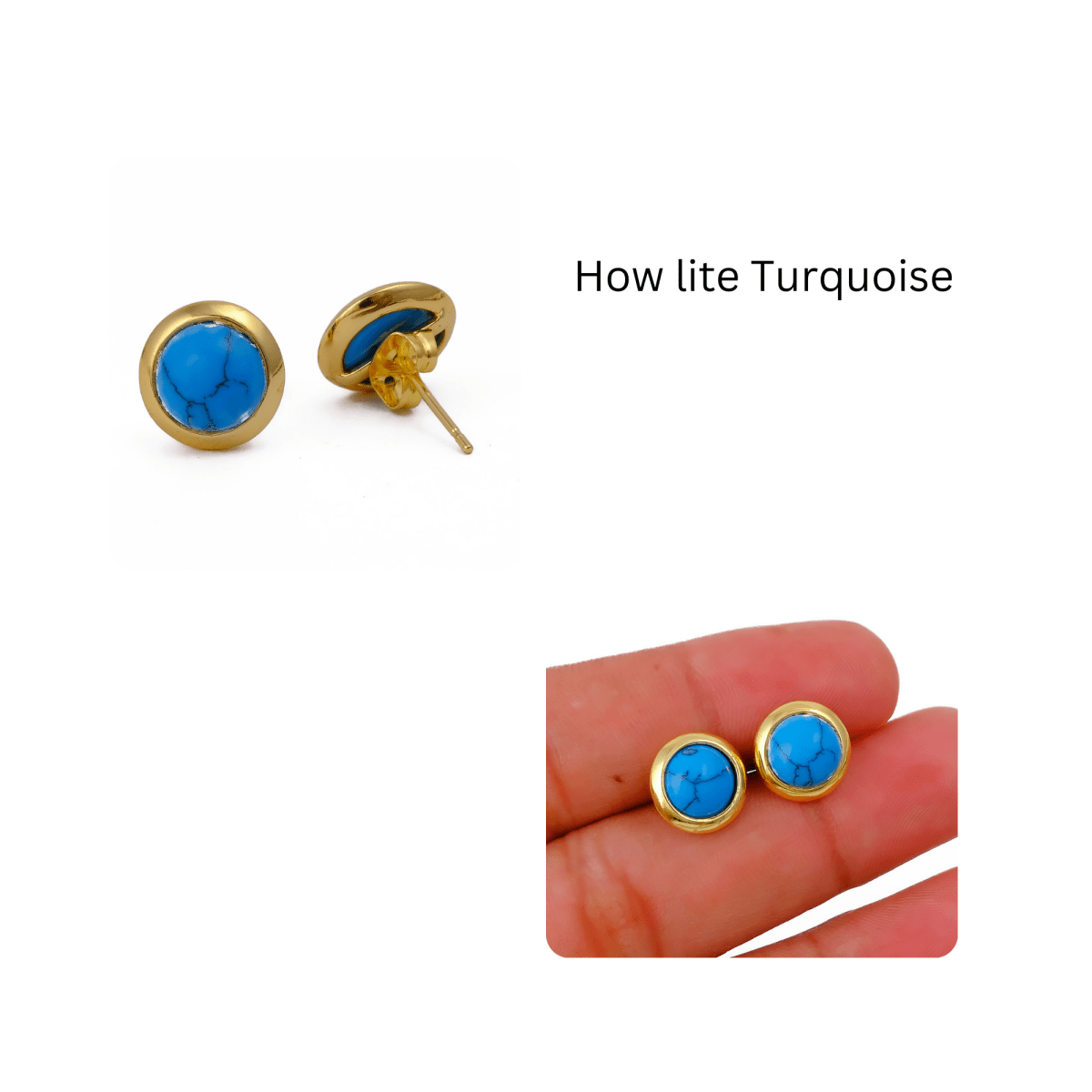 Gold Plated Stud Earrings with Pink Fuchsia Gemstone, Simple Elegant Jewelry CE - 1002