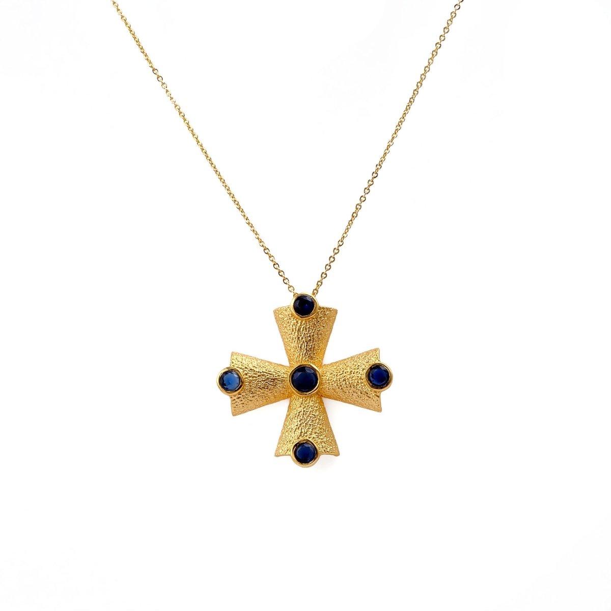 Handmade Peridot Cross Pendants, 18k Gold Plated Cross Necklace 5374