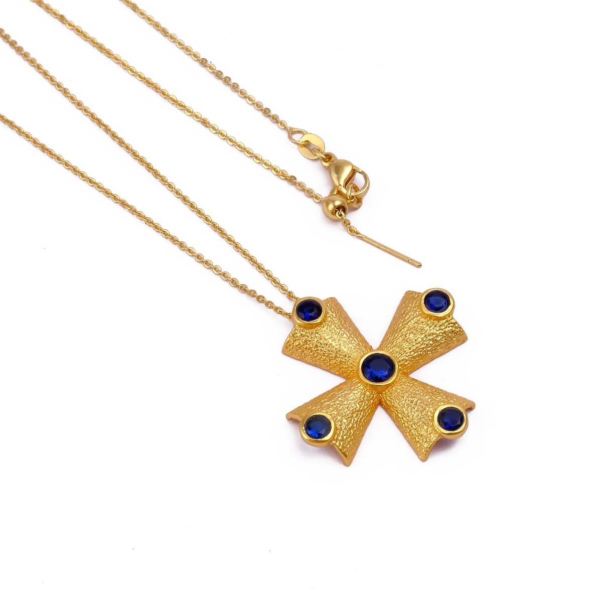 Handmade Peridot Cross Pendants, 18k Gold Plated Cross Necklace 5374