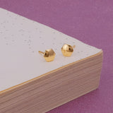 Hexagon Stud Earrings Minimalist Geometric Gold Plated Jewelry