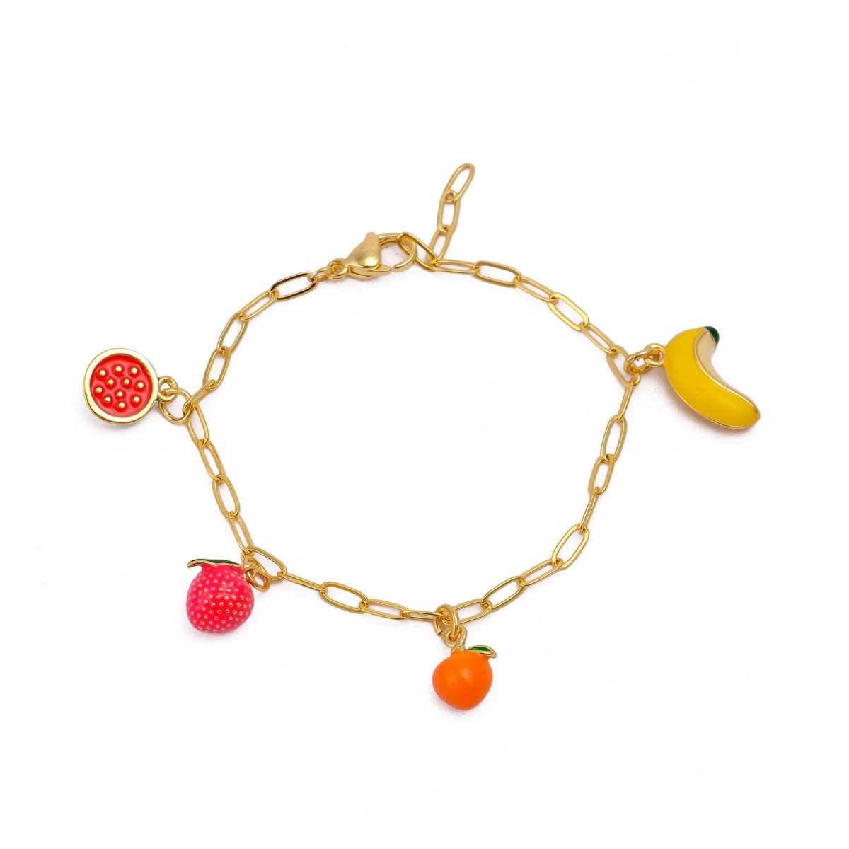 Lucky Charm Bracelet for Women, Gold Plated Bohemian Chain Bracelet 5382