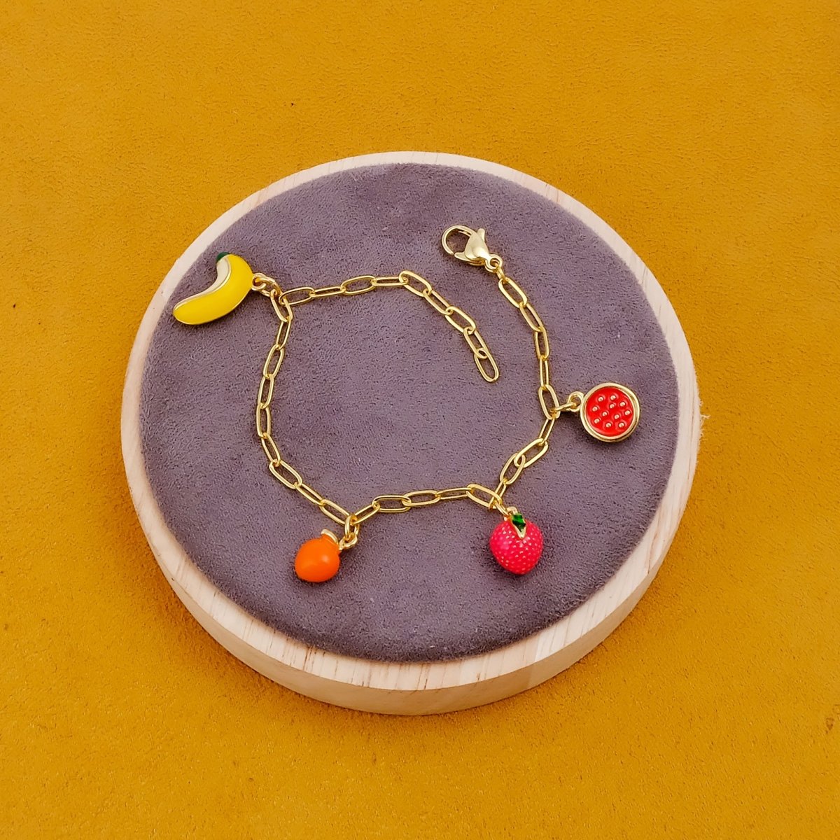 Lucky Charm Bracelet for Women, Gold Plated Bohemian Chain Bracelet 5382