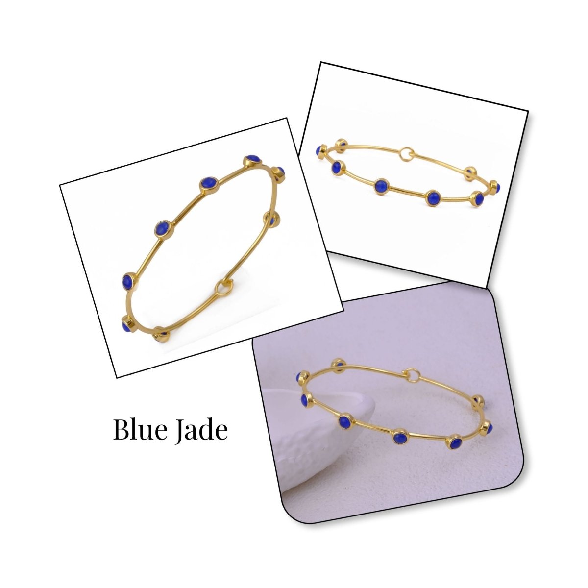 Minimalist Peridot Gemstone Stacking Bangle, Gold Plated Brass Hook Clasp Bangle CB - 1002