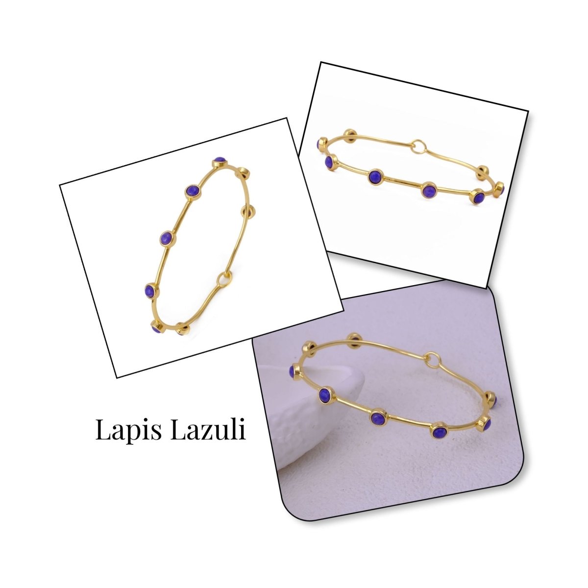 Minimalist Peridot Gemstone Stacking Bangle, Gold Plated Brass Hook Clasp Bangle CB - 1002