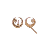 Moon and Star Stud Earrings Dainty Minimal Gold Plated Celestial Earrings