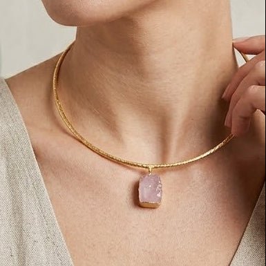 Natural White Moonstone Choker, Hammered Gold Statement Necklace 5269
